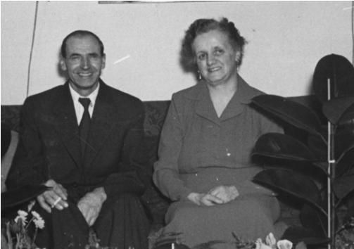 Farfar og farmor, Hans Albert Hansen og Elna Frederikke Jensen